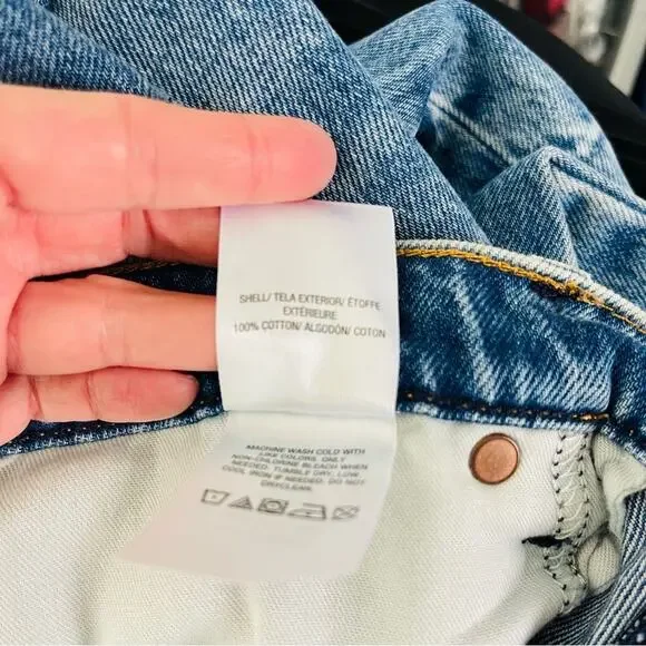 Hudson blue Jessi boyfriend distressed straight leg ankle jeans 27 - Picture 7 of 7